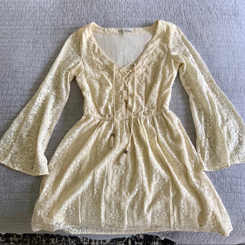 Ivory lace American Eagle dress - x small